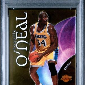Shaquille O'Neal Lakers Trading Card - Gold and Purple